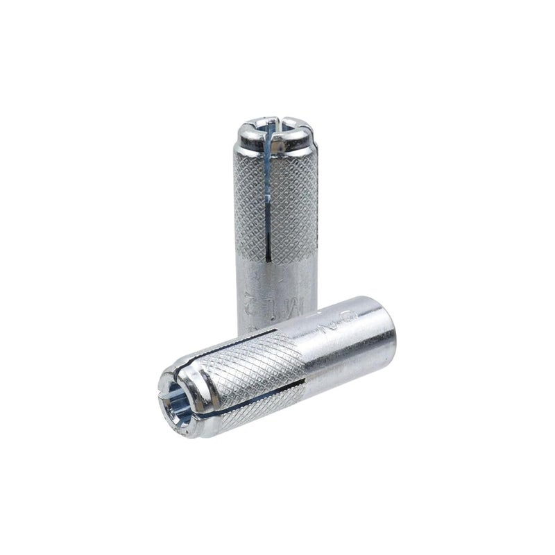 Sscon 10 Pcs 1/2 Inch Premium Zinc Plated Carbon Steel Concrete Knurled Drop in Anchors Secure Mounting for Home and Applications - Image 5